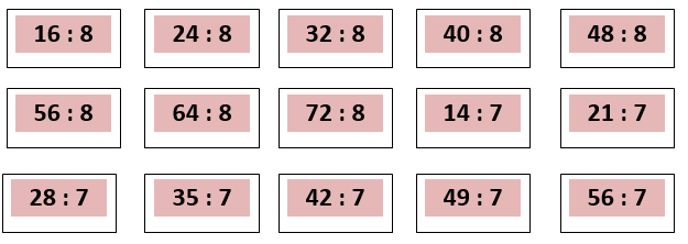 Табличное деление 2 класс карточки