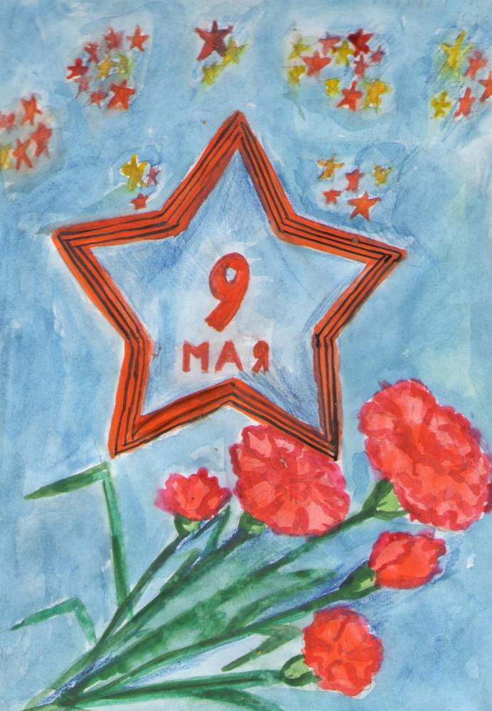 Рисунок на 9 мая день победы в сад