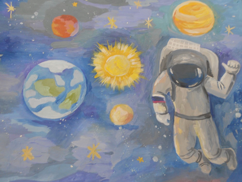 Рисунки о космосе для школьников. Космос глазами школьника. Космос рисунок для детей. Рисунок космос 1 класс. Картинки про космос для школьников.