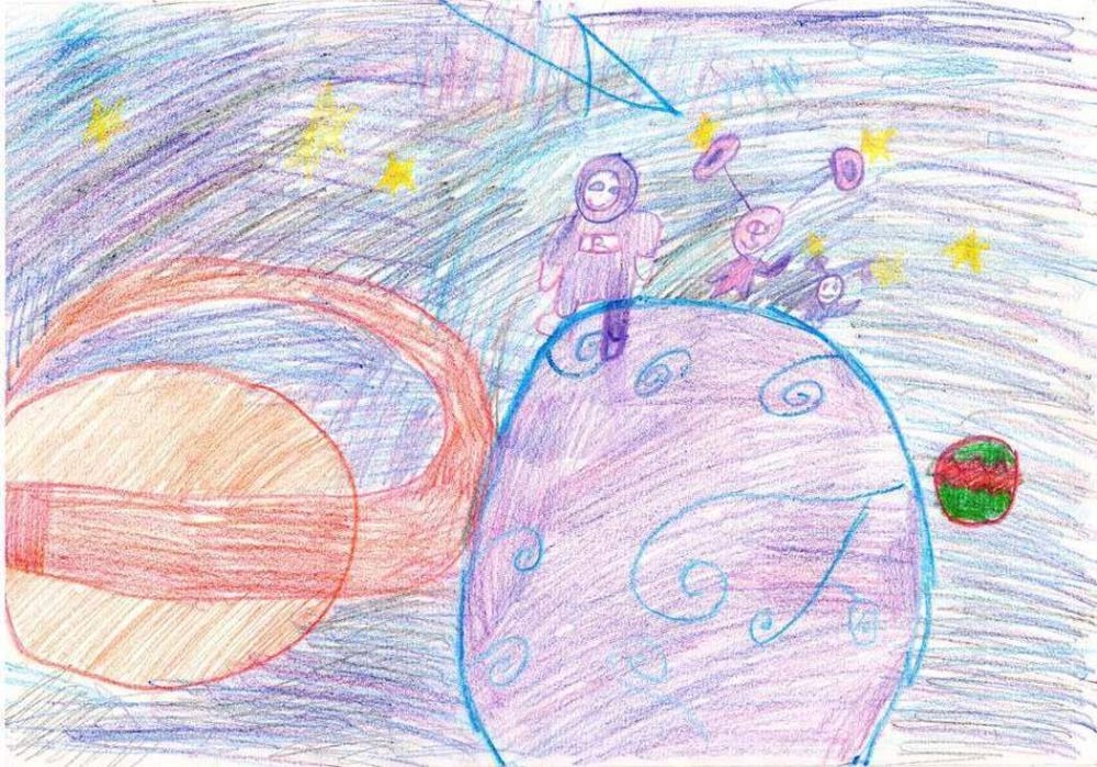 Космический пейзаж 6 класс музыка конспект. Рисование космос. Рисунок на тему космос. Космический пейзаж рисунок. Космический рисунок легкий.