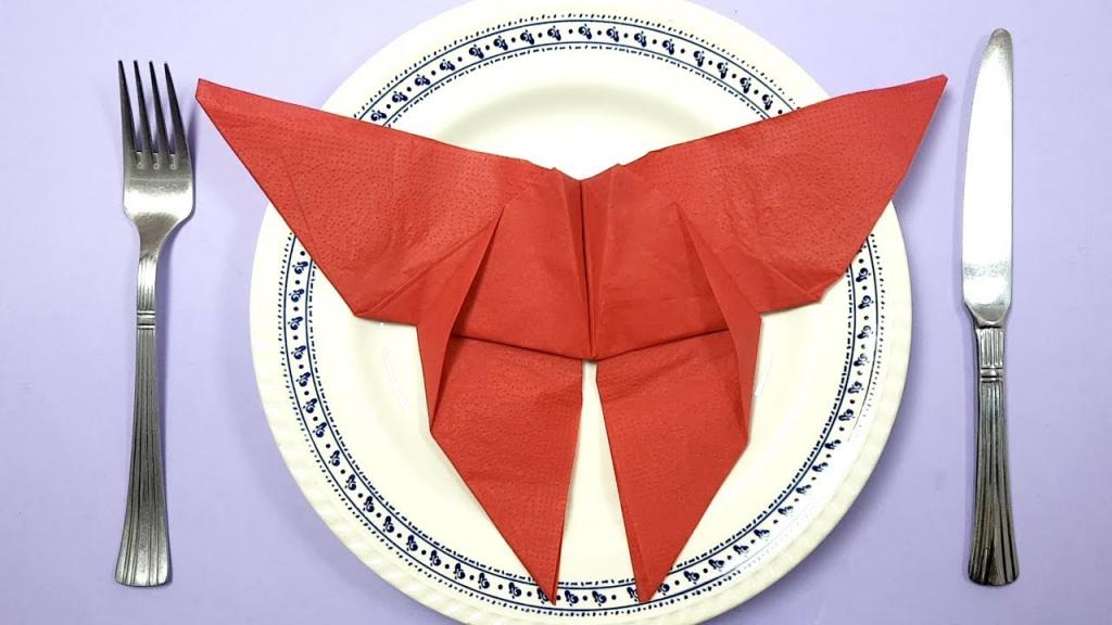 Как сделать оригами из салфеток бумажных