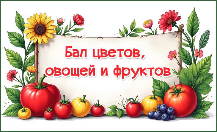 VI Всероссийский творческий конкурс "Бал цветов, овощей и фруктов"